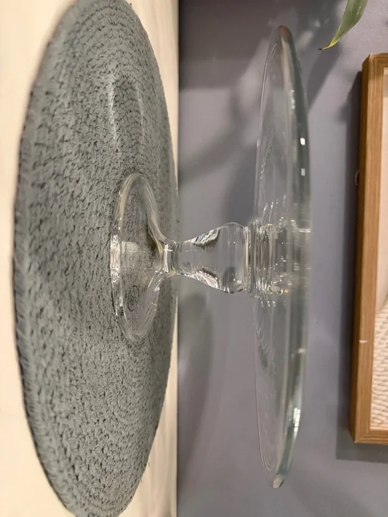 Lenox Crystal Organics Collection Footed Cake Plate - Picture 6 of 8